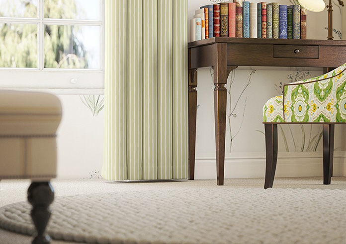 Vintage Stripe, Sage - Made to Measure Curtains - Image 5